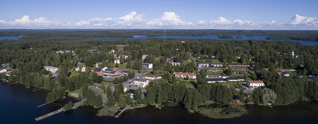 Ilmakuva Hirvensalmelta