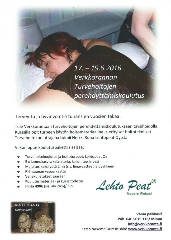 Esite Verkkorannan turvehoitojen perehdyttämiskoulutus